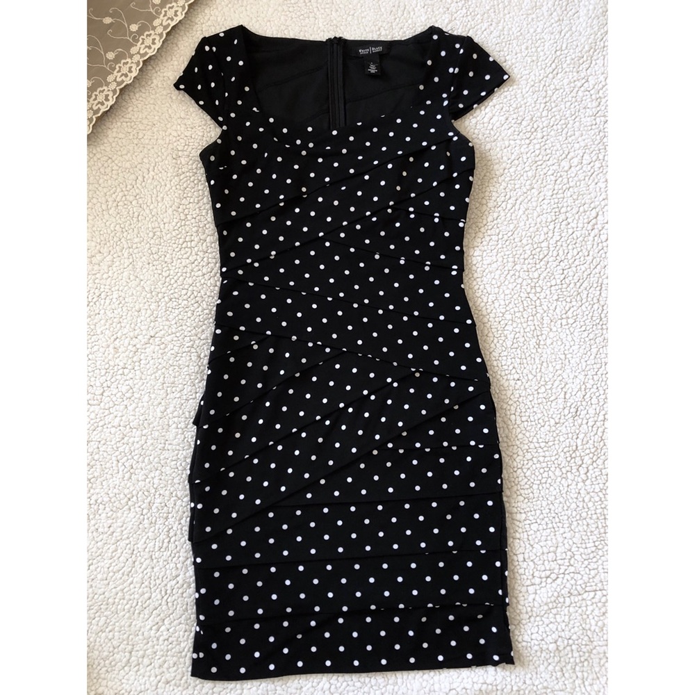 Polka Dot Fitted Dress | White House Black Market